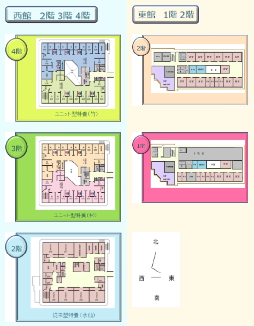 尚和園特別養護老人ホーム(ショートステイ含む)平面図
